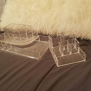 Acrylic make-up organizer